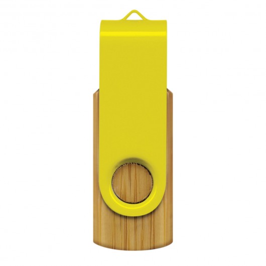 4GB Bamboo USB Drives Yellow